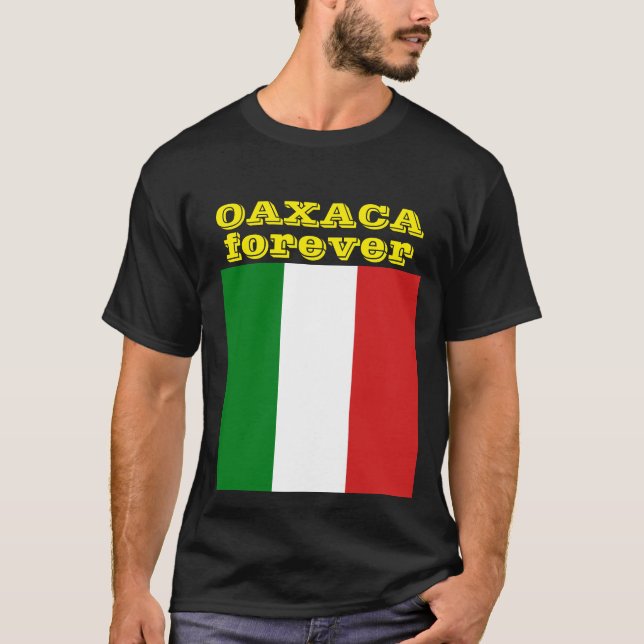 oaxaca för evigtflagga t shirt (Framsida)