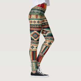 “OAXACA” HISPANO-AMERIKANSK TRYCKT AKTIVKLÄDER LEGGINGS