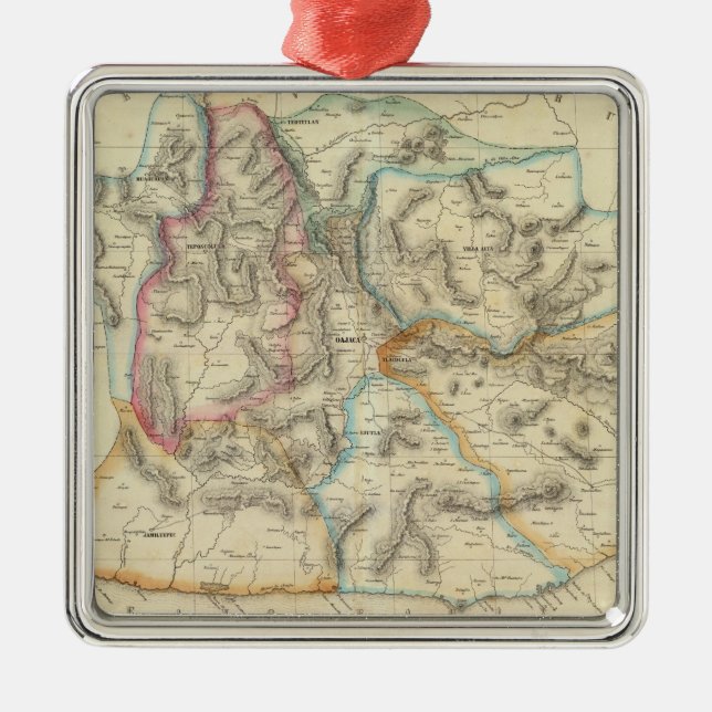 Oaxaca Mexico Julgransprydnad Metall (Framsidan)