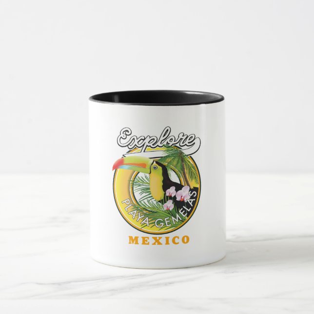 Oaxaca Mexico-logotyp T-Shirt Mugg (Center)