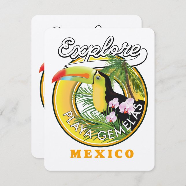 Oaxaca Mexico-logotypen (Fram/baksida)