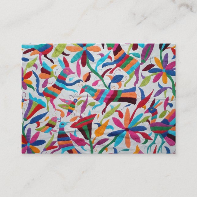 Oaxaca Mexico mexicanska Mayan latinamerikanska Visitkort (Framsida)