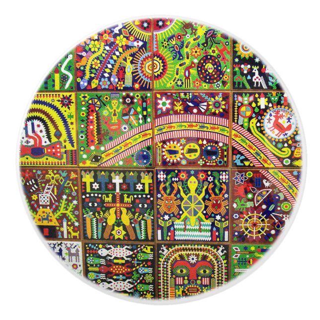 Oaxaca Mexico reser mexicansk Mayan stam- konst Knopp (Framsidan)