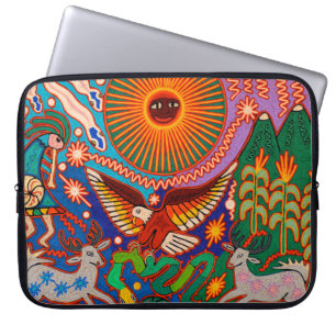Oaxaca Mexico reser mexicansk Mayan stam- konst Laptop Sleeve