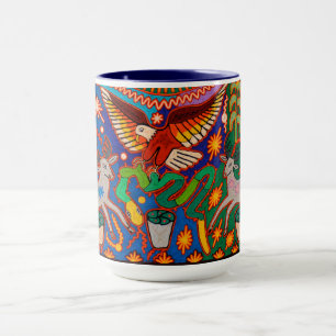 Oaxaca Mexico reser mexicansk Mayan stam- konst Mugg