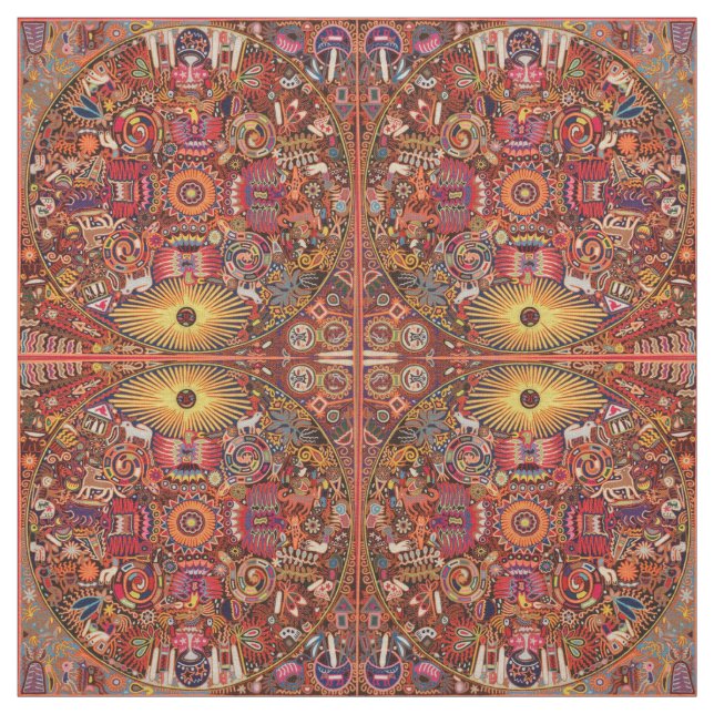 Oaxaca Mexico reser mexicansk Mayan stam- konst Tyg (Provkarta)