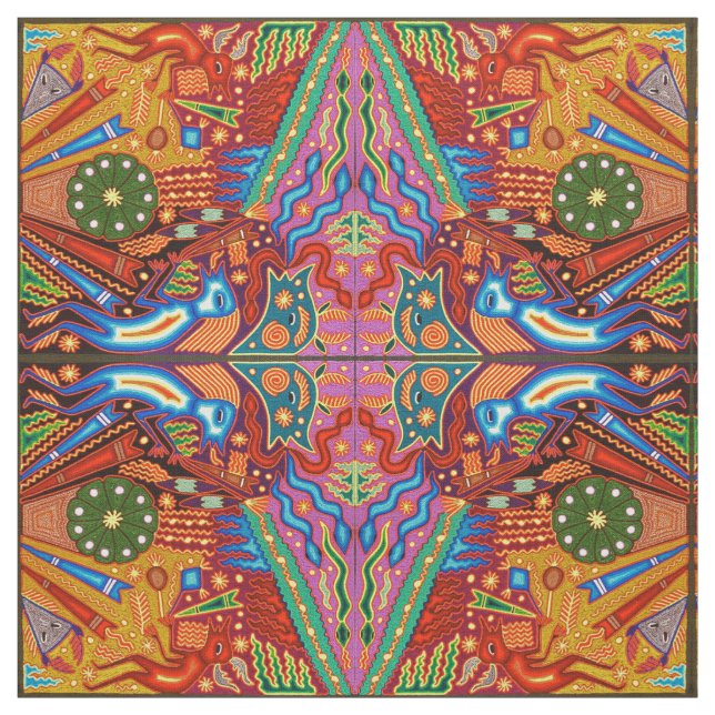 Oaxaca Mexico reser mexicansk Mayan stam- konst Tyg (Provkarta)