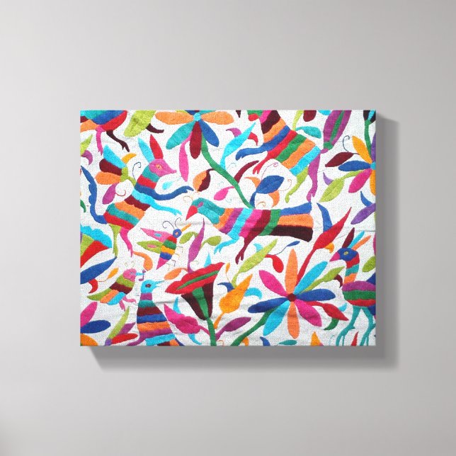 Oaxaca Mexikanska Mayan Hispanic Ethnic Boho Canvastryck (Framsida)