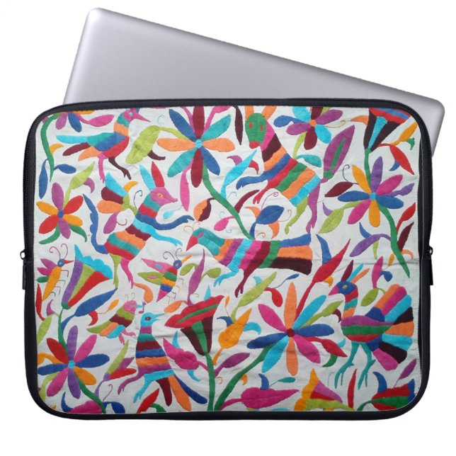 Oaxaca Mexikanska Mayan Hispanic Ethnic Boho Laptop Fodral (Framsidan)