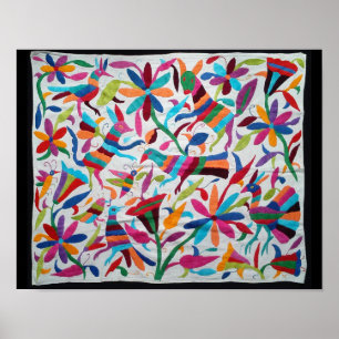 Oaxaca Mexikanska Mayan Hispanic Ethnic Boho Poster