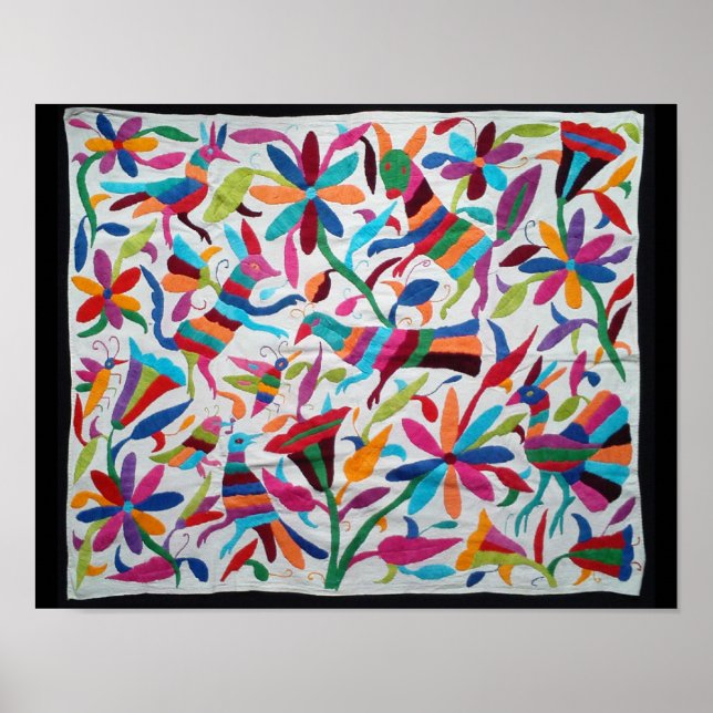 Oaxaca Mexikanska Mayan Hispanic Ethnic Boho Poster (Framsidan)