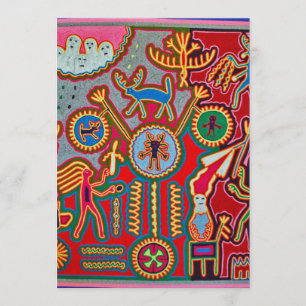 Oaxaca Mexiko Mexikanska Mayan Tribal Art Boho Tra Inbjudningar