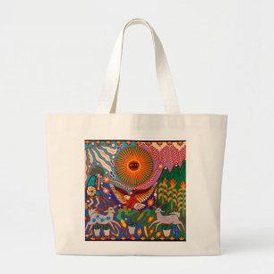Oaxaca Mexiko Mexikanska Mayan Tribal Art Boho Tra Jumbo Tygkasse