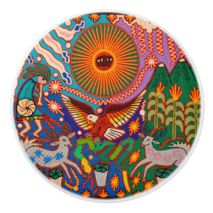 Oaxaca Mexiko Mexikanska Mayan Tribal Art Boho Tra Knopp