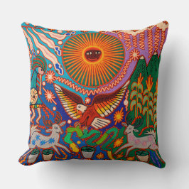 Oaxaca Mexiko Mexikanska Mayan Tribal Art Boho Tra Kudde