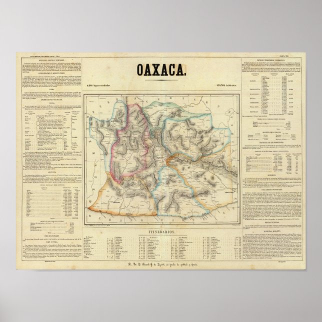 Oaxaca, Mexiko Poster (Framsidan)