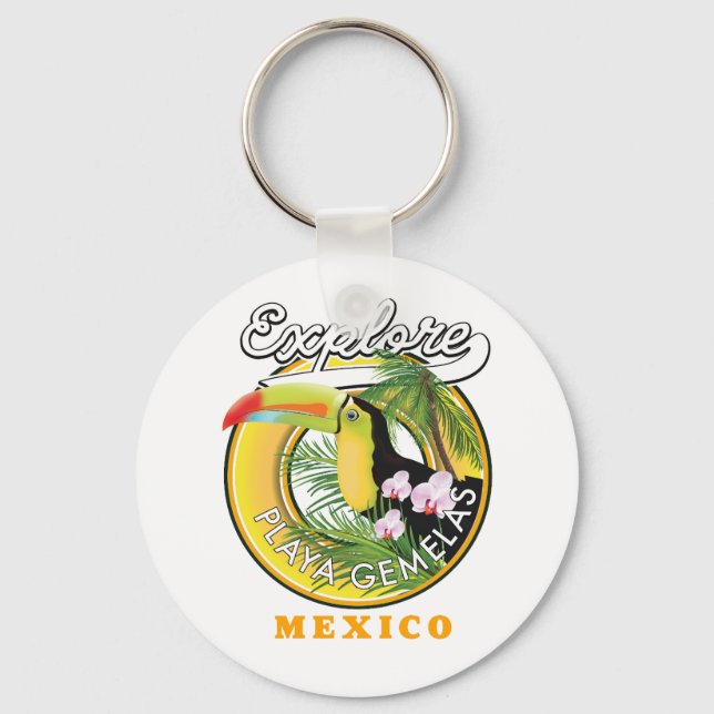 Oaxaca Mexiko resa logotyp Nyckelring (Framsida)