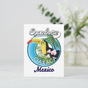 Oaxaca Mexiko reselogotyp Vykort