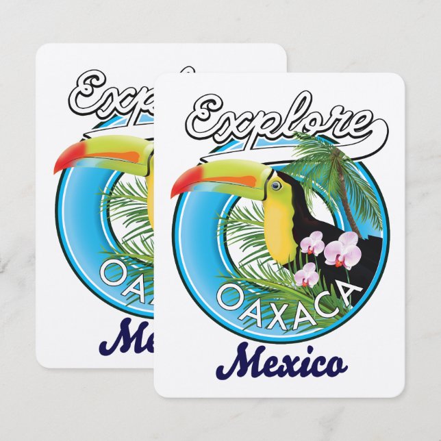 Oaxaca Mexiko reslogotyp (Fram/baksida)