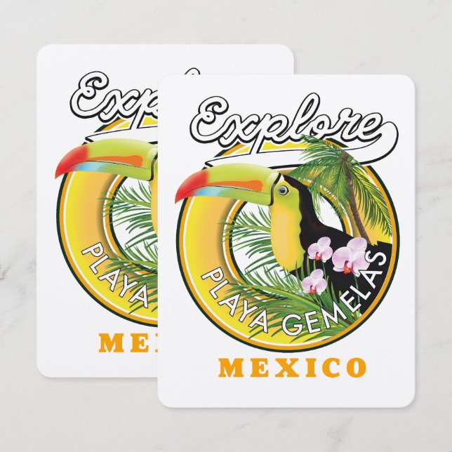 Oaxaca Mexiko reslogotyp (Fram/baksida)
