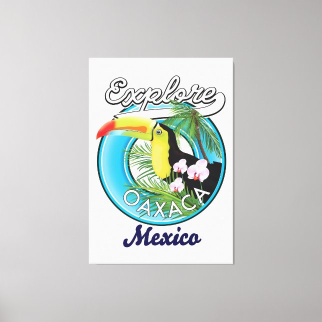 Oaxaca Mexiko reslogotyp Canvastryck (Framsida)