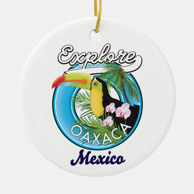 Oaxaca Mexiko reslogotyp Julgransprydnad Keramik (Framsidan)