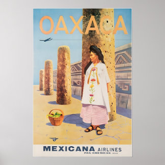 Oaxaca tryck Mexiko konst mexikansk resa affisch