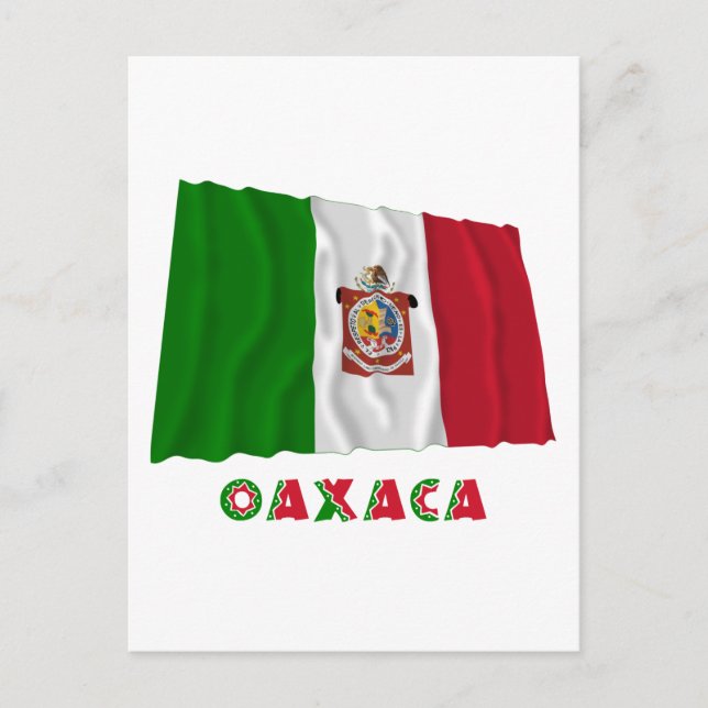 Oaxaca Wave Onofficial Flagga Vykort (Framsida)