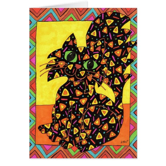 Oaxacan Cat Hälsningskort (Framsidan)