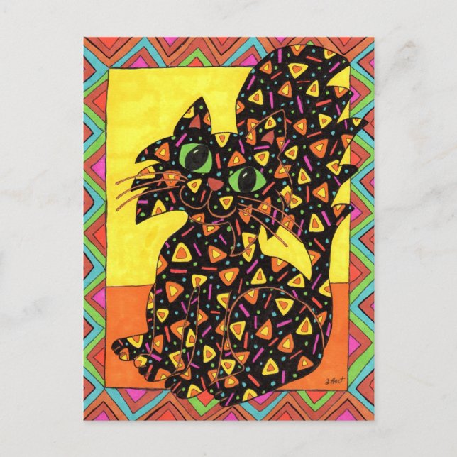 Oaxacan Cat Vykort (Framsida)