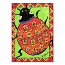 Oaxacan Ladybug Mini Mexican FolArt
