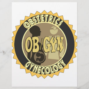 OB/GYN BADGE FEMALE DOKTOR LOGOTYP