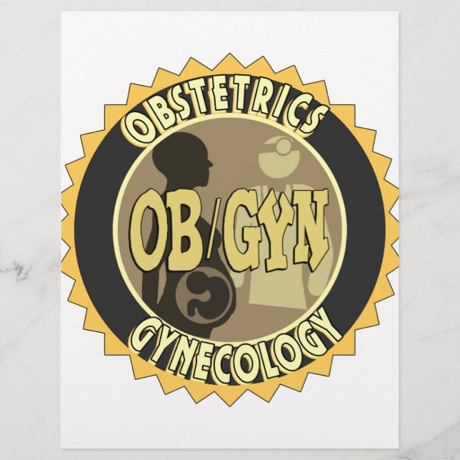 OB/GYN BADGE FEMALE DOKTOR LOGOTYP (Framsida)