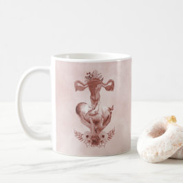 Ob/Gyn Midfru Blommigt Childborn Cervix OVariabler Kaffemugg
