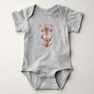 Ob/Gyn Midfru Blommigt Childborn Cervix OVariabler T Shirt