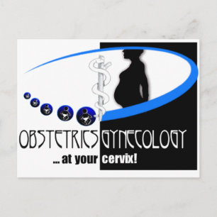 OB/GYN PÅ DIN CERVIX - FUNNY MEDICAL VYKORT