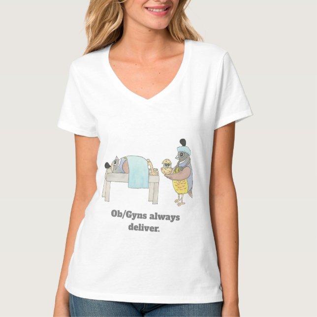 Ob/Gyn Quail T-Shirt (Framsida)