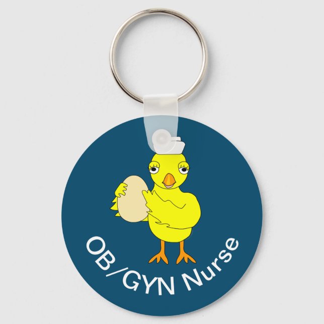 OB/GYN-sjuksköterska Nyckelring (Framsida)