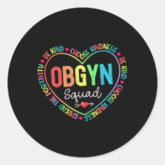 Ob Gyn Squad Obstetrician Gynecolog Healthcare Runt Klistermärke