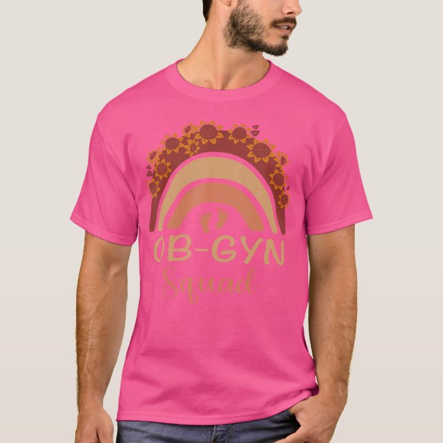 Ob-Gyn Squad Rainbow Gynecolog Ob Gyn Doktor Sq T Shirt (Framsida)