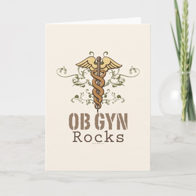 OB GYN Sten-gratulationskort Kort (Framsida)