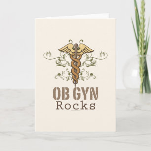 OB GYN Sten-gratulationskort Kort