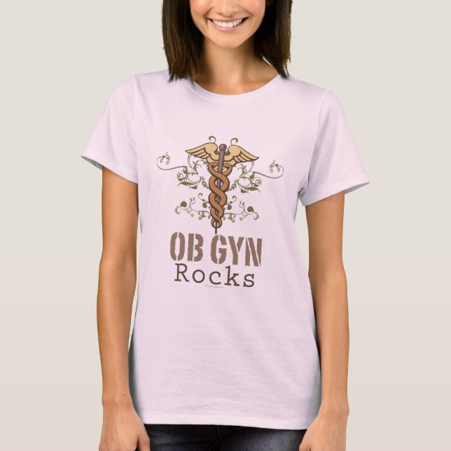OB GYN Sten Organic Tee Shirt (Framsida)