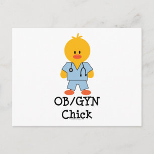 OB/GYN-tjej vykort