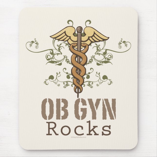 OB GYN vaggar Mousepad Musmatta (Framsidan)