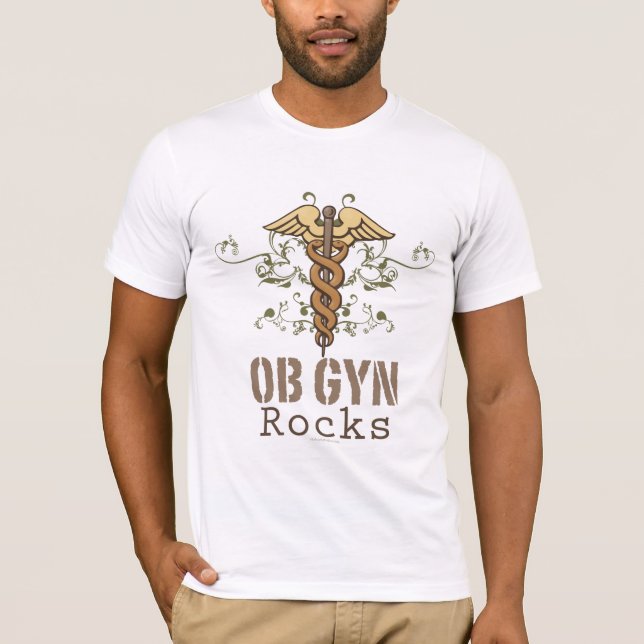 OB GYN vaggar T-tröja T Shirt (Framsida)