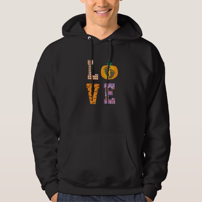 Ob Nurse Delivery Labor Halloween Hoodie (Framsida)