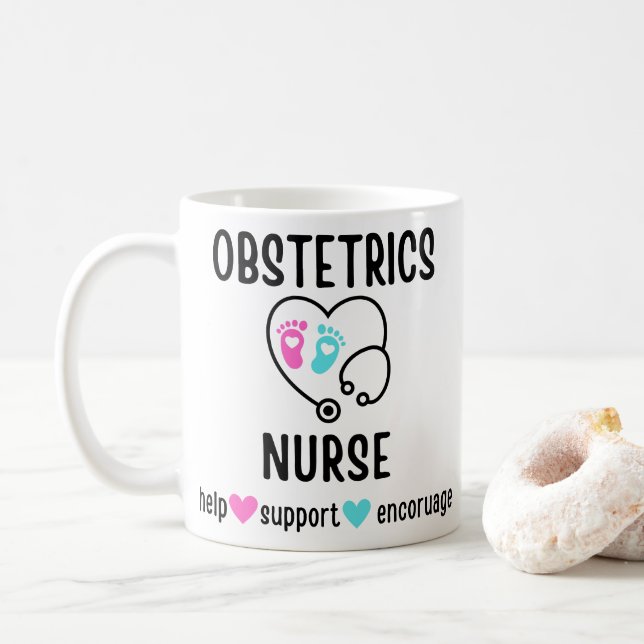 OB Nurse Gift Obstetrics Nurse Obstetrical Nursing Kaffemugg (Med munk)