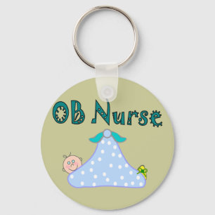 OB Nurse Gifts, Baby in Blanket—Adsible Nyckelring
