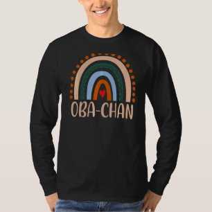 Oba Chan Rainbow Grandma Cute Mors dag Oba Cha T Shirt